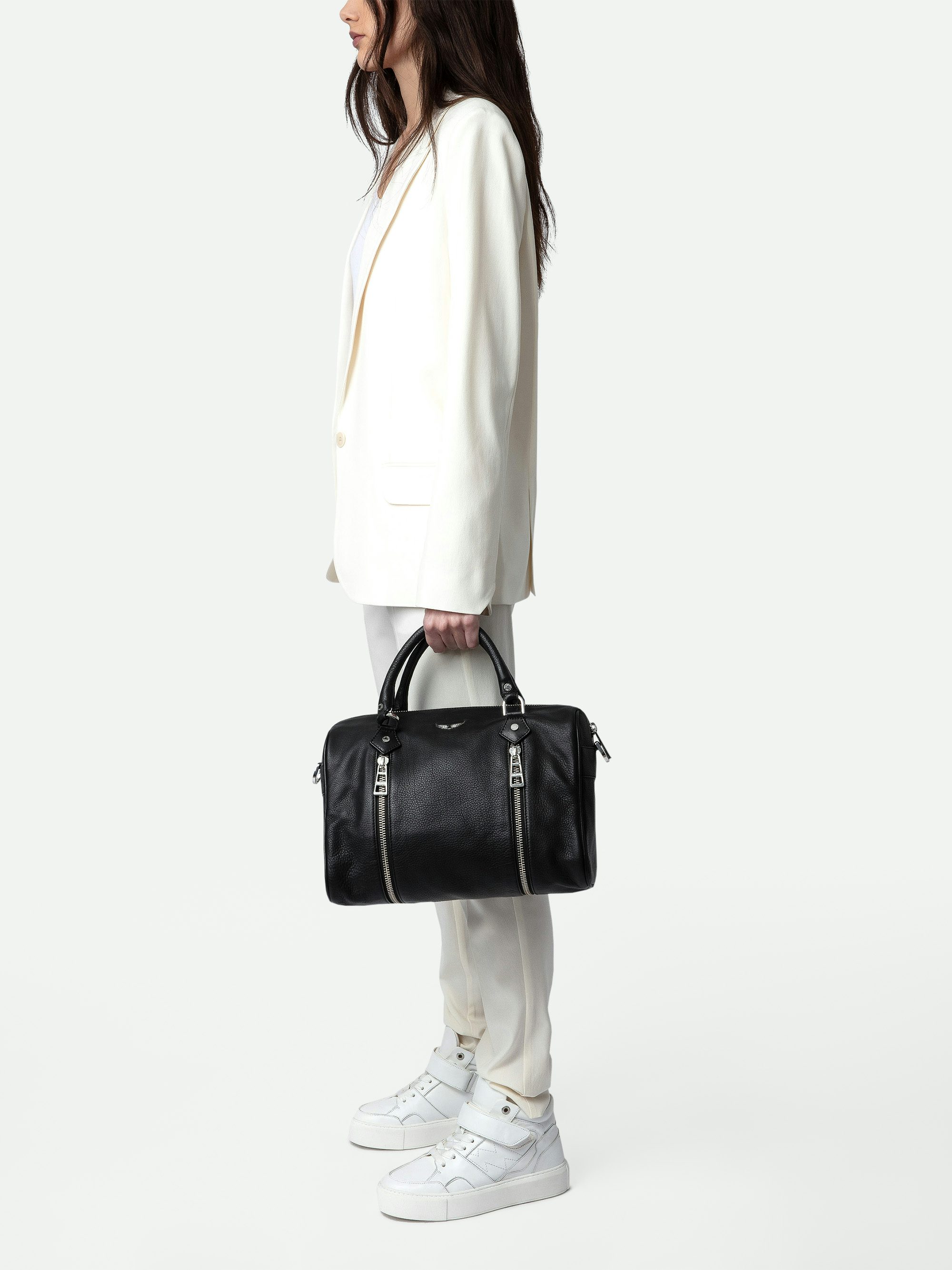 Sunny Medium Bag - Iconic Sunny Medium bag in grained leather.